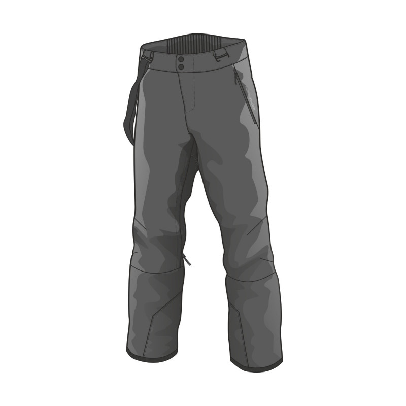 Pantaloni de schi izolați pentru bărbați Hard-Shell 2L KENDRICK